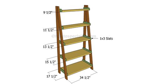 Woodworking Plans Ladder Shelves Plans PDF Plans