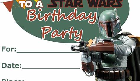 FREE Star Wars Birthday Invitations – FREE Printable Birthday