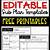 free substitute lesson plan template printable
