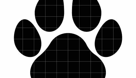 Dog Paw Print Silhouette Graphic by iDrawSilhouettes · Creative Fabrica