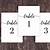 free table number templates 4x6