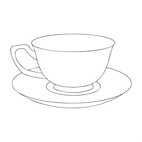 Tea Cup Coloring Page New Teacup Coloring Pages Printable at