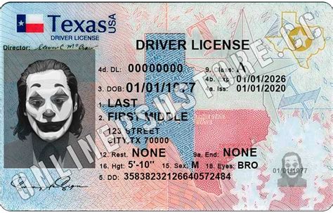 Texas Driver's Permit, Temporary DocumentsStore Drivers permit, Id