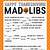 free thanksgiving mad libs printable