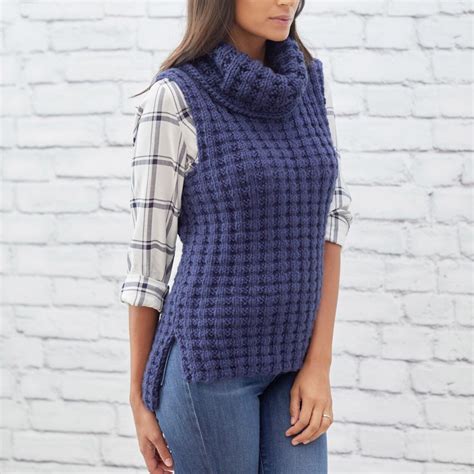 Free Knitting Pattern for Shawl Collar Vest This easy