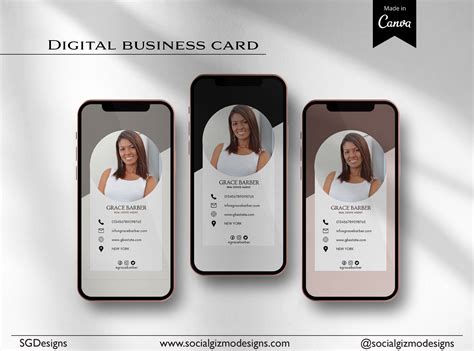 Virtual Business Cards template • Macarons and Mimosas