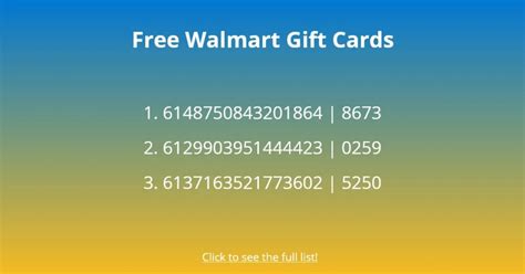 Walmart Gift Card Codes Free Walmart Gift Card Codes in 2021