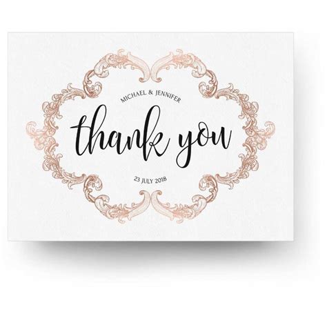 Wedding Thank You Card Template Download Cards Design Templates