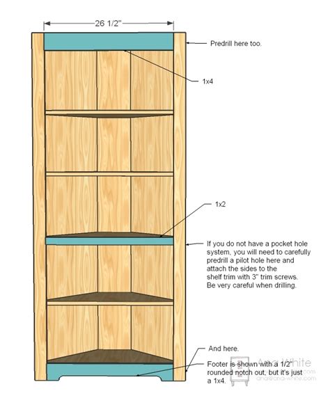 Wooden Wood Corner Shelf Plans PDF Plans
