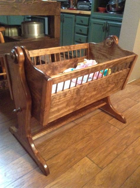 Wooden Baby Cradle Woodworking Plans from Lee's Wood Projects