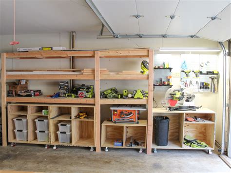Garage shelf plans Easy Economical Garage Shelving from 2x4s Free plans