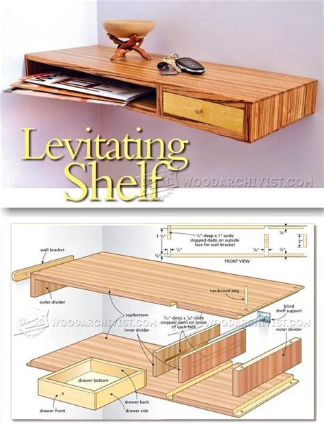 Floating Shelf Plans Woodworking Plans and Projects WoodArchivist