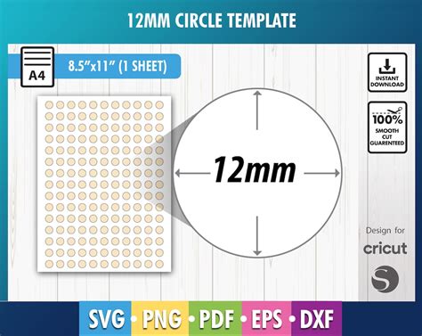 Free 12Mm Printable Circle Etsy