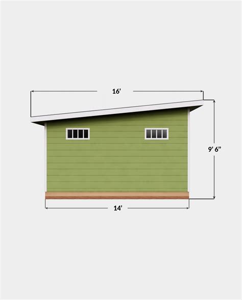 free 14x16 shed plans with material list