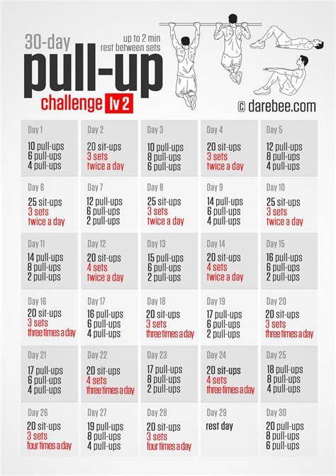 Free 20 Pull Up Program Printable
