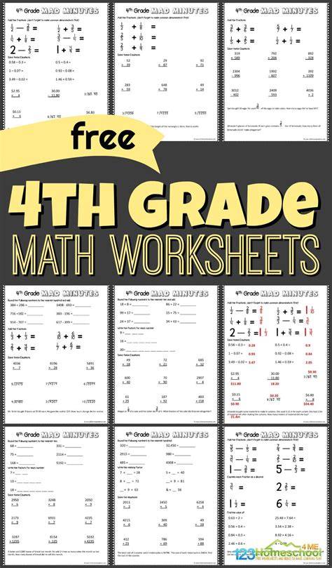 Free 4Th Grade Printables