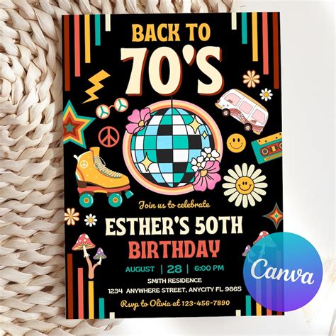 Free 70S Printable Invitations