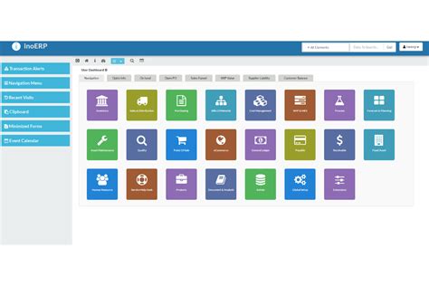 Digital dashboard displaying inventory levels and ERP metrics on a laptop screen