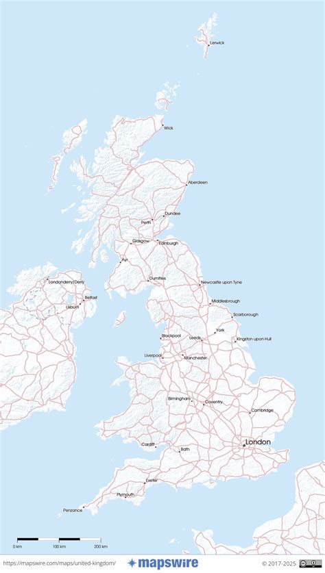 Free A4 Printable Uk Map