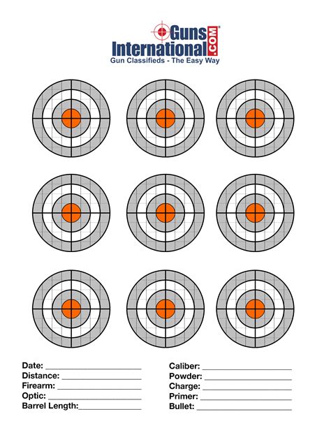 Free Air Rifle Shooting Targets