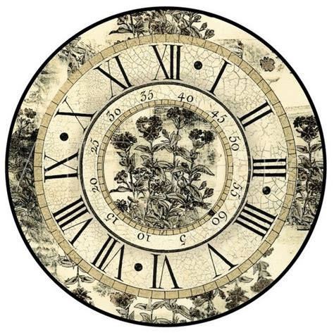 Free Antique Clock Face Printable