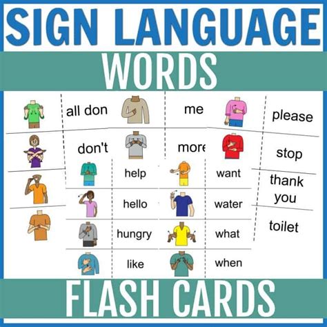 Free Asl Flash Cards Printable
