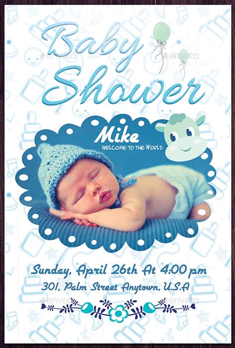 free baby shower flyer templates