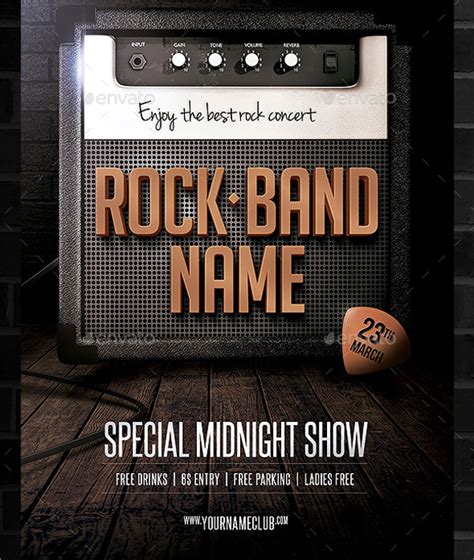 Free Band Flyer Templates Band tour Flyer Template Google Search