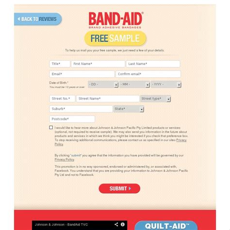 Free Band-Aid Samples