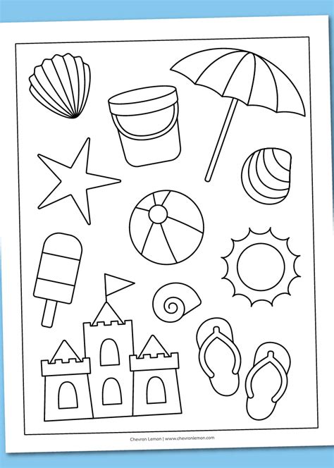 Free Beach Sing Printables