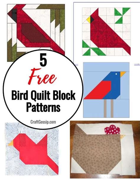 Free Bird Quilt Block Patterns