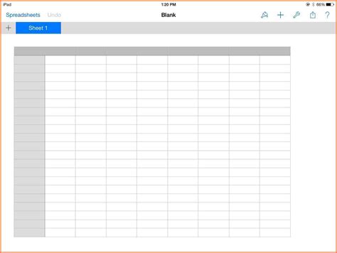 6 Best Images of Free Printable Blank Spreadsheet Templates Printable