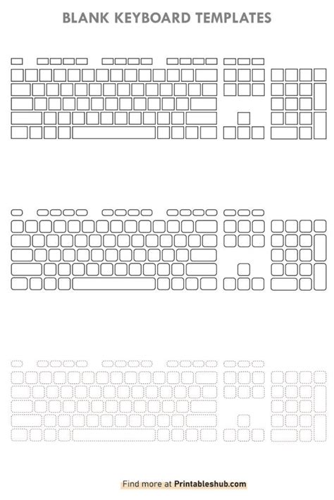 Free Blank Keyboard Printable