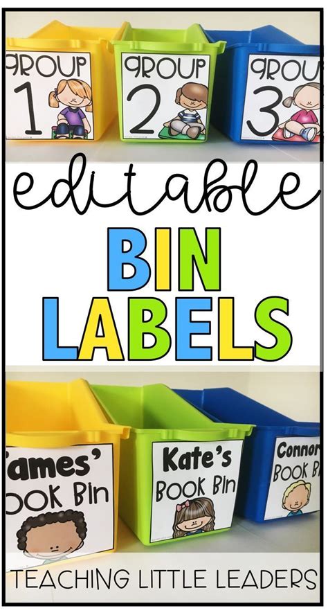 Free Book Bin Labels Printable