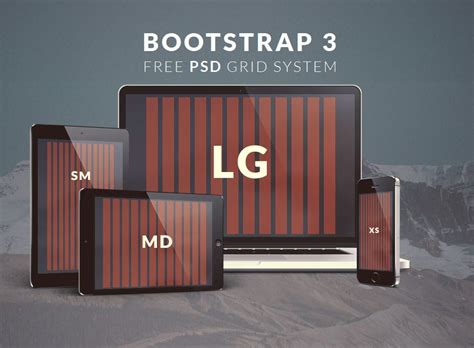 free bootstrap 3 psd grid system