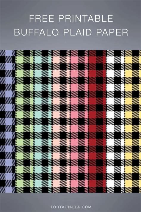 Free Buffalo Plaid Printable