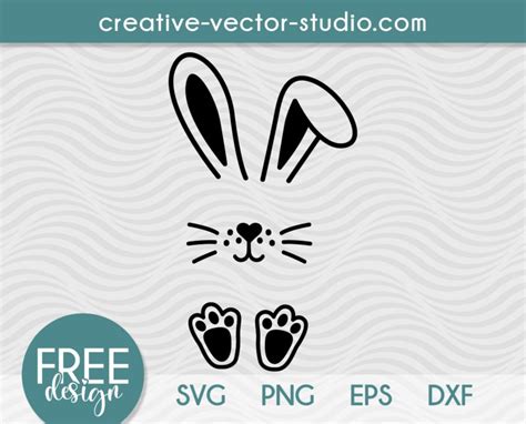 free bunny ears svg file