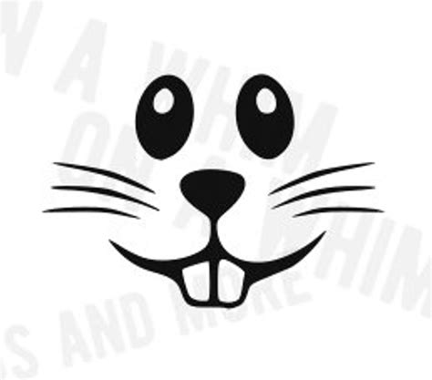 free bunny face svg file