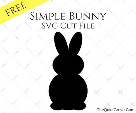 free bunny silhouette svg file