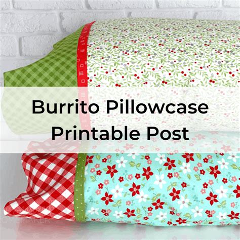 Free Burrito Pillowcase Pattern