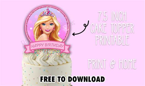 Free Cake Topper Printables