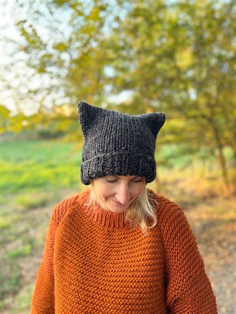 Free Cat Hat Knitting Pattern