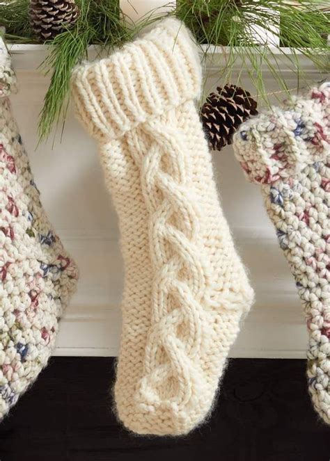 Free Christmas Knit Stocking Pattern