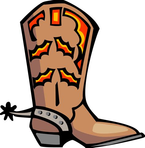 free clipart of cowboy boots