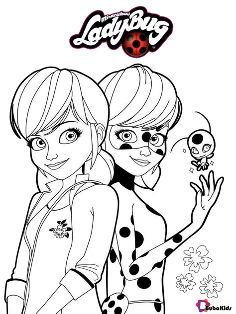 Free Coloring Page Ladybug