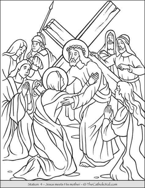 free coloring page stations of the cross