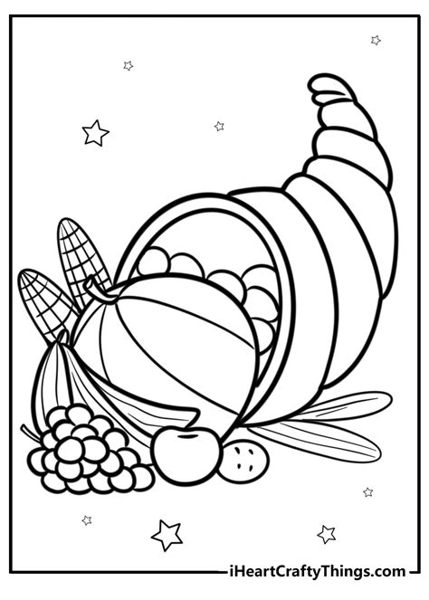 Free Coloring Pages Cornucopia