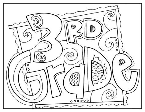 Free Coloring Pages Third Grade