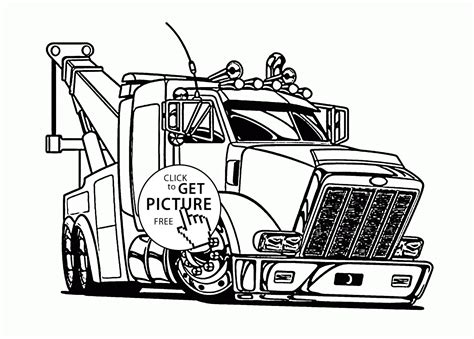 Free Coloring Pages Trucks: Let Your Kids Explore Their Creativity