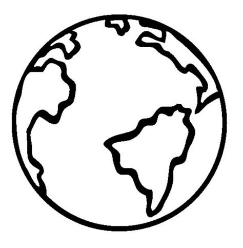 free coloring sheet of the earth
